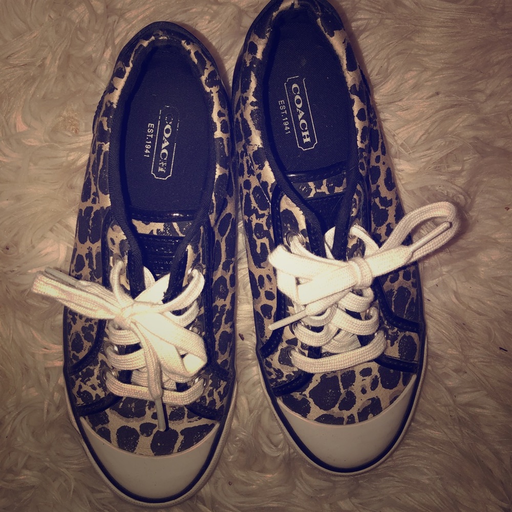 Coach Leopard Print Sneakers Women’s Size 6